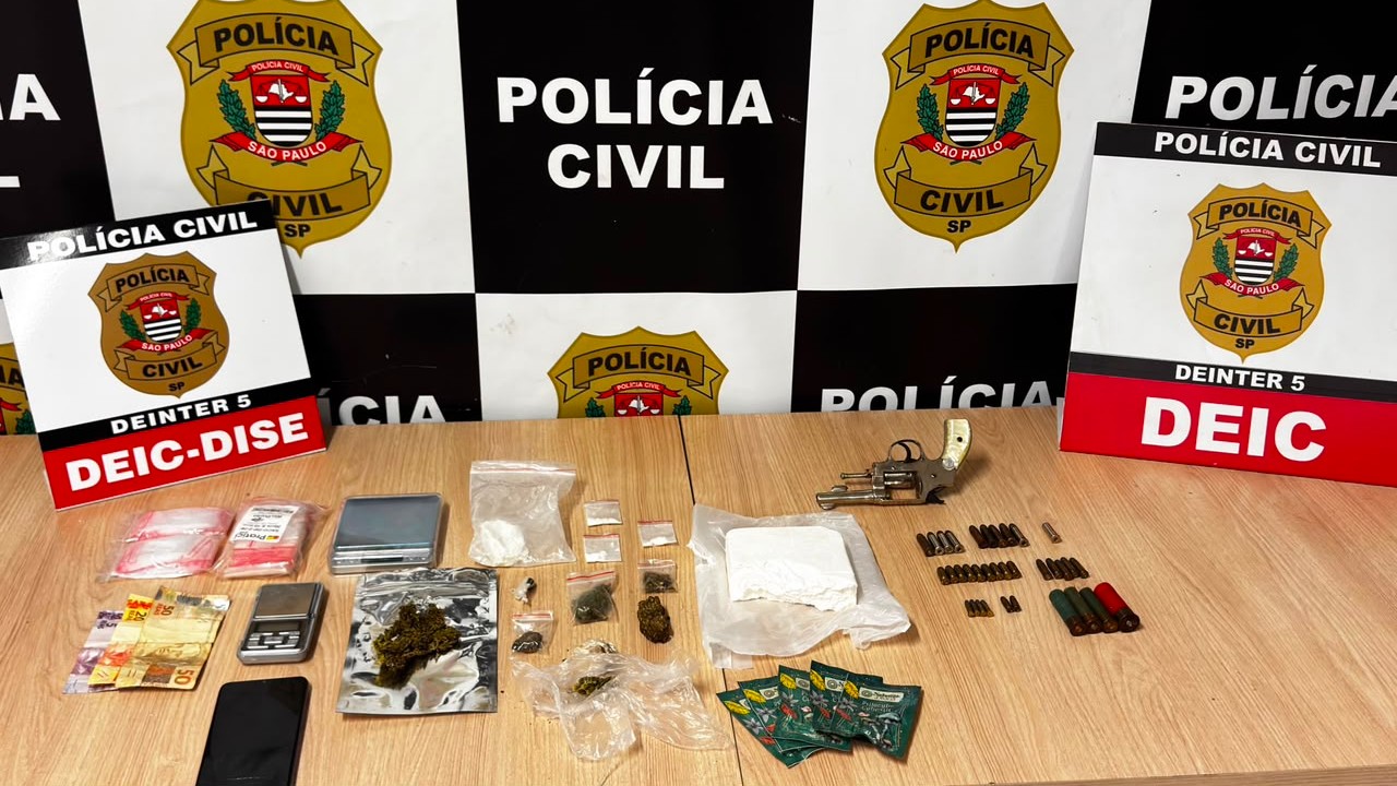 Homem é preso após usar estúdio de tatuagem no Centro de Rio Preto como ponto de drogas